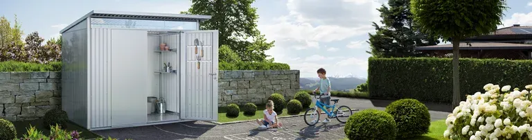 Pultdach-Gerätehaus