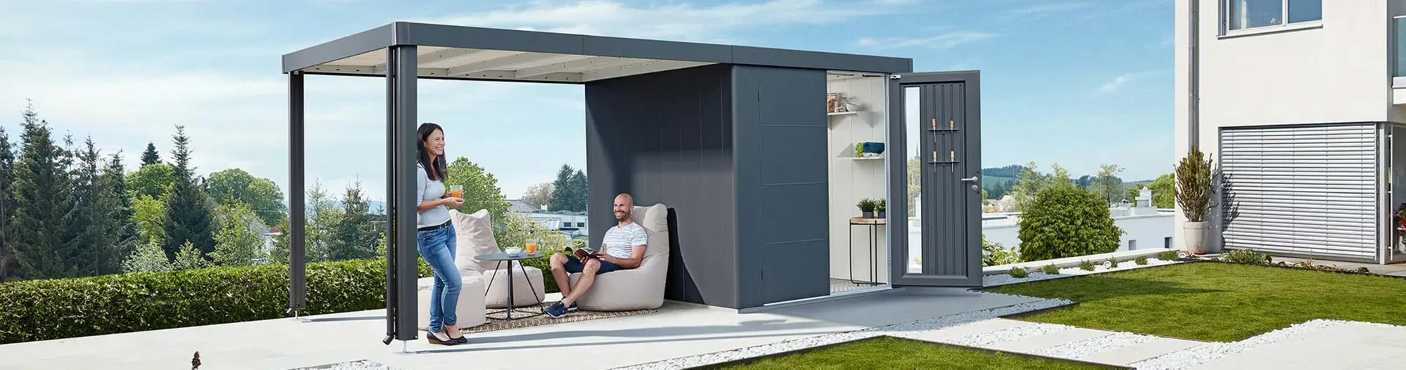 Gartenhaus aus Metall von Biohort